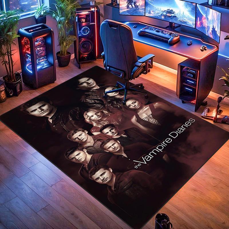 Blood Desire: Vampire Diaries carpet Suitable for all seasons floor mats Room Bathroom mat Art