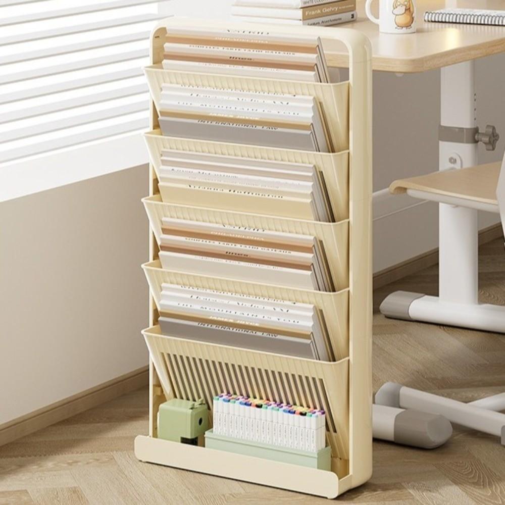 Removable Study Desk Organizer Multi-Layer Side Mounted Bookshelf  Student Table