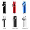 Flat-head Aluminum Alloy Medicine & Earplug Storage Keychain - Waterproof Sealed Pill Case