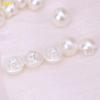 55KF 50Pcs Faux Pearl Buttons Fit Sewing Scrapbook Backhole Sewing Crafts 10/11.5mm