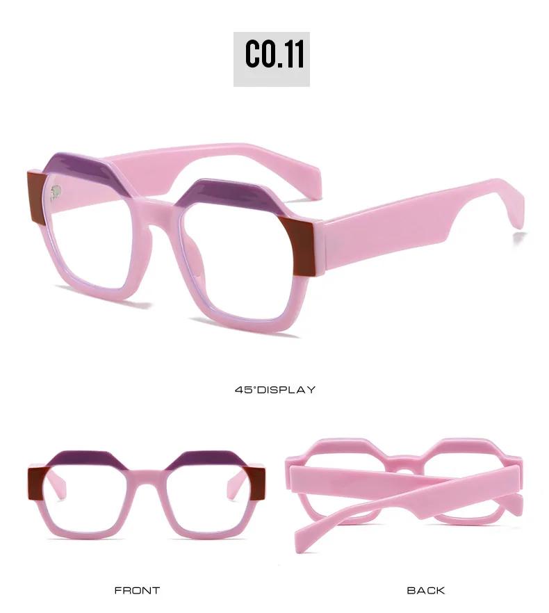 New Vintage Big Square Sunglasses Women Men Fashion Retro Thick Edge Frame Luxury Male Sun Glasses Shades Uv400 Eyeglasses