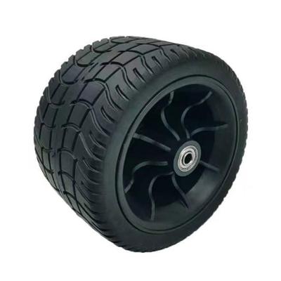 Professional 7Inch Rubber Caster Wheel Heavy Load Capacity Bearing System Tool Less Installation For Workshop Yard Equipment