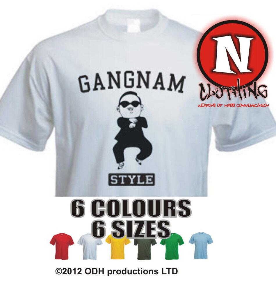 

Camiseta De Fiesta De Música De Baile Coreano PSY GANGNAM STYLE Universidad 4XL