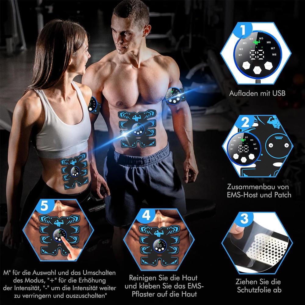 Rechargeable EMS Abdominal & Buttocks Muscle Trainer Patch