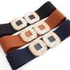 European and American elastic belt women's buckle elastic wide women's waist seal versatile dress coat sweater belt