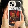 1pc Movie Rambo First Blood Leather Phone Case For IPhone 16 15 14 13 12 11 Pro Max Plus Shockproof Cover