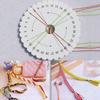Round Square Bracelet Knitting Braiding Disk Kumihimo Beading Cord Disc Disk Tray Braided Rope Weaving DIY Craft Tools2Pcs