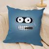 Anime F-Futurama B-Bender Cushion Cover Soft Plush Fabric Double-Sided Printed Sofa Cushion Cover For All Seasons Homedecor Gift