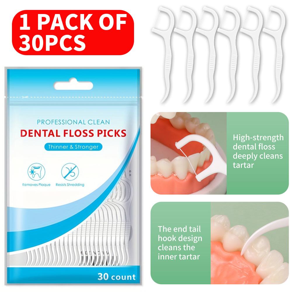 

30/50/150/300/600 PCS - Smooth cleaning tool for interdental gaps, essential after meals, dental floss stick for interdental cle