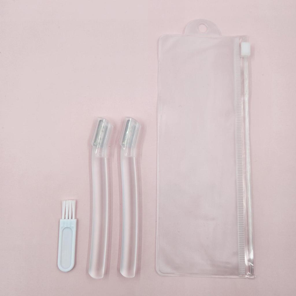 Portable Eyebrow Razor for Women with Protective Cover - Gentle Stainless Steel Blade