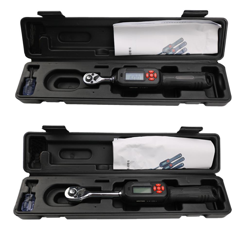 1/4" 3/8" Professional Adjustable Bike Car Repair Torque Wrench Mini Digital Display Torque Wrench Hand Tools