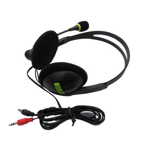 Dual Socket Wired HD-compatible Microphone Superior Headset with Sound Quality Wired Headphones