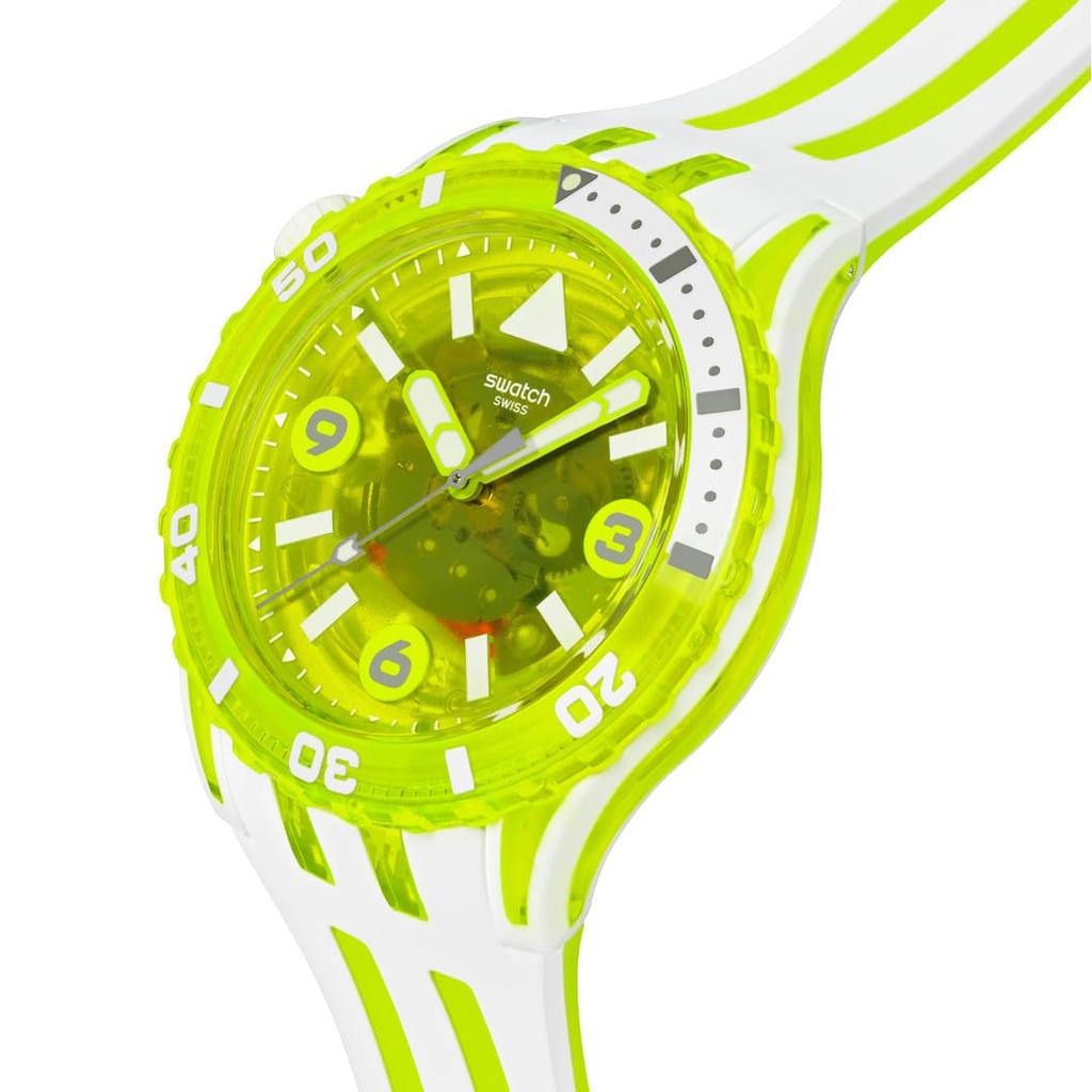 Swatch EGG YOLK SSCU09J100 White Watch Men's