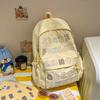 Schoolbag1011 summer new schoolbag female junior high school students large capacity niche ins backpack Korean version alphabet computer bag