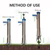 Stainless Steel Manual Seedling Planter Long Handled Bulb Vegetable Planter Tools Agricultural Seeder Sapling Transplant Planter