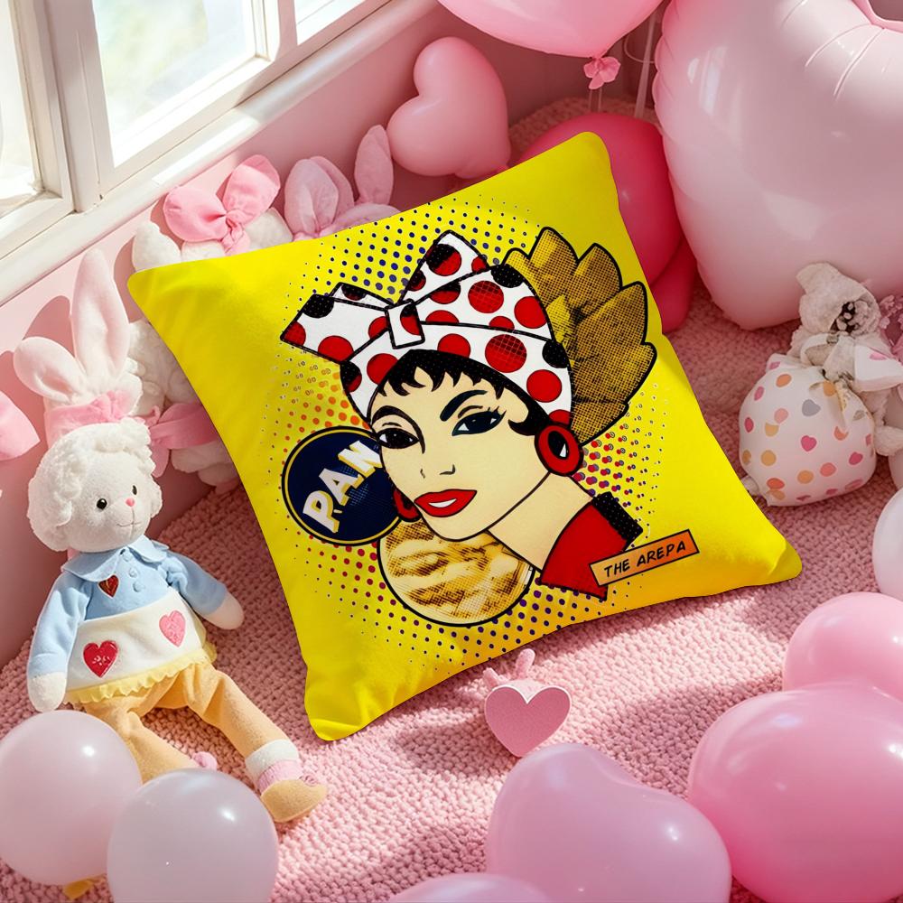 Venezuela Pride Print Pattern Cushion Cover Pattern Printed Pillowcase for Living Room Sofa Cushion Cover & Bedroom Decor