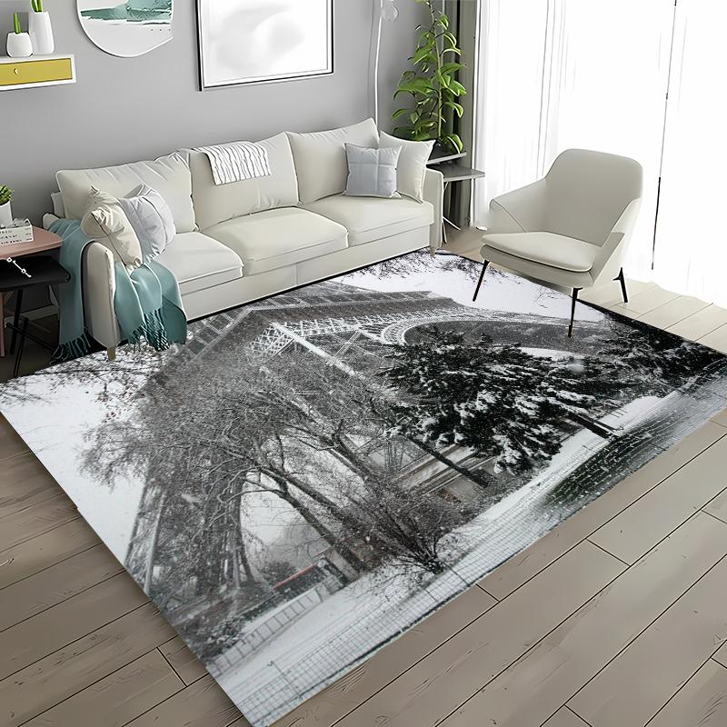 Paryż Wieża Eiffla Dywan Antypoślizgowy Dywanik Obszarowy Dywany do Domu Salon Sypialnia Dziecięca Sofa Wycieraczka Kuchenna Dywanik na Podłogę Dekor