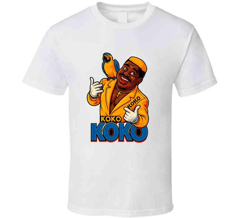 Koko B Ware Retro Wrestling Legend Caricature Unisex T-Shirt S