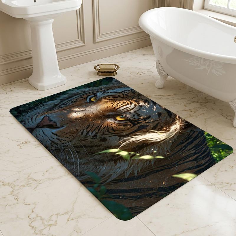 Tiger Wild Living Room Nonslip Area Rug Soft Carpet For Bedroom Game Playroom Sofa Office Home Decor Doormat Christmas Gift C929702