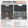 Tap and Die Set 80Pcs Metric and SAE Standard Bearing Steel Threading Tool