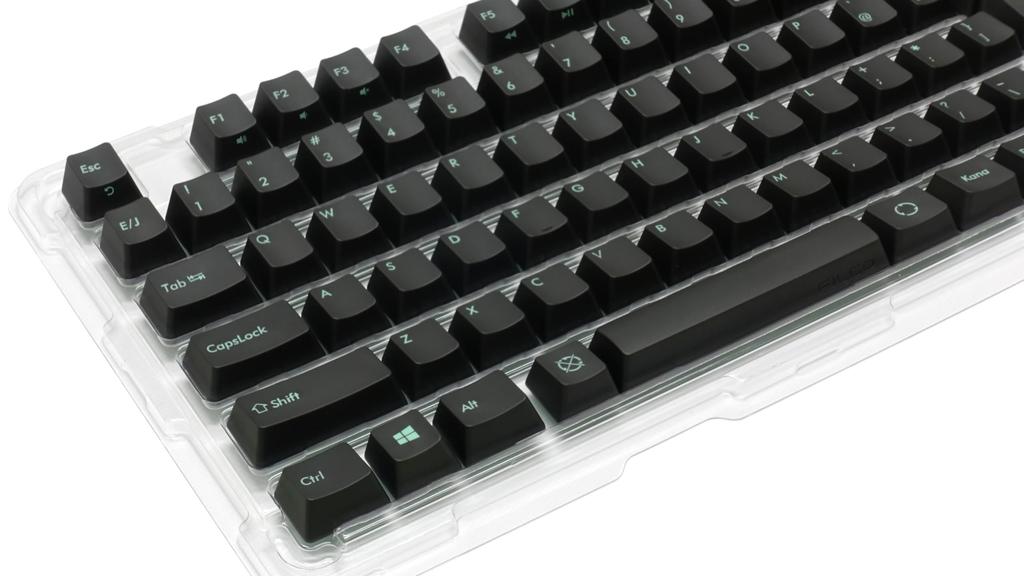 FILCO Majestouch Replacement PBT Molded Keycap Japanese 108 No Kana Color Keycap Set Two-Color Set, Asphalt, Layout, Keys, Printing, (JIS)