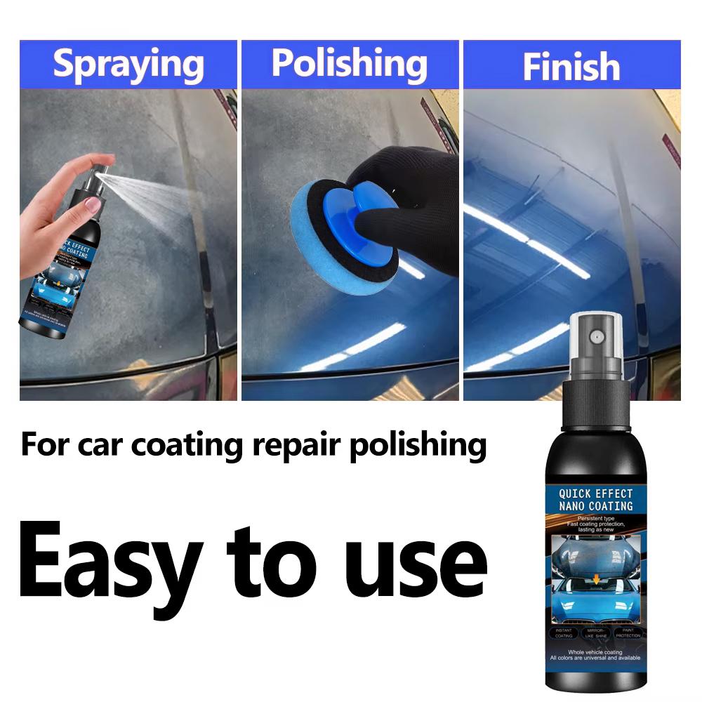Car Nano Coating Brightening Cars Paint Kit - Professional Auto Polishing Tool, High Gloss Car Paint Scratch Repair Protection*6