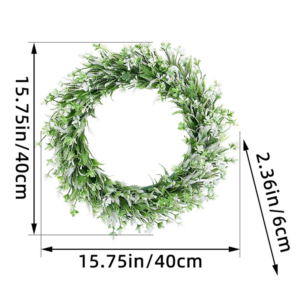 Spring Artificial Wreath for Front Door Living Room Bedroom and Office Use Designed with Detailed Botanical Elements