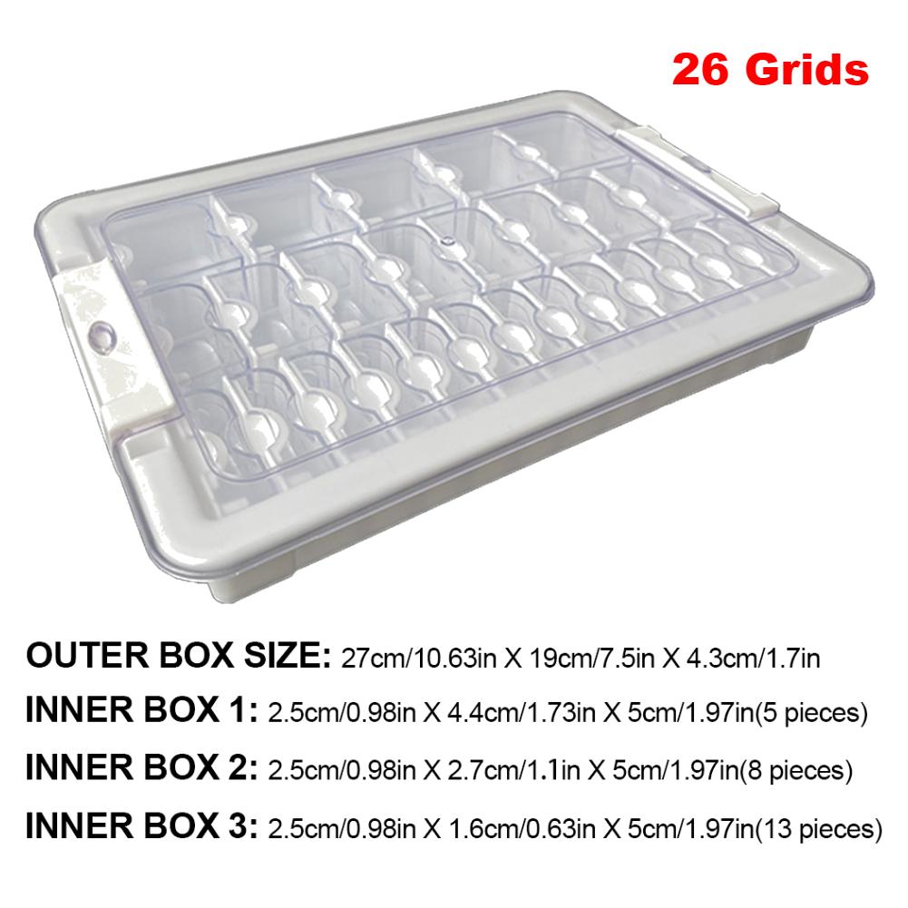 42/50/78 Grids Diamond Painting Bead Storage Container Diamond Art Bead Organizer Box Diamond Painting Plastic Storage Box