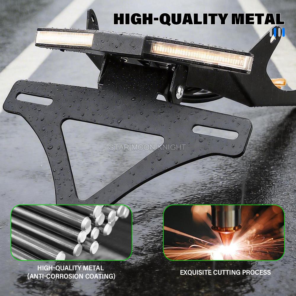 For Honda CBR650R CB650R 2021-2025 Moto License plate frame turn signal integrated license plate holder Motorcycle Accessories