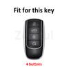 Gun Grey Tpu Auto Shell Fob Accessories For Chery Tiggo 8Plus New 5 Plus 7Pro Omoda 5 Tiggo 8 Pro Car Key Case Cover Keychain
