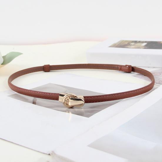Women Dress Belt Imitation Leather Versatile Solid Color Design Waistband Dresses Shirts Tops Waist Belt Clothing Accessory