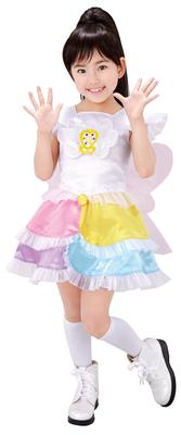 Happiness Charge PreCure! Innocent Form Character Costume for Girls, Sizes 105cm-115cm