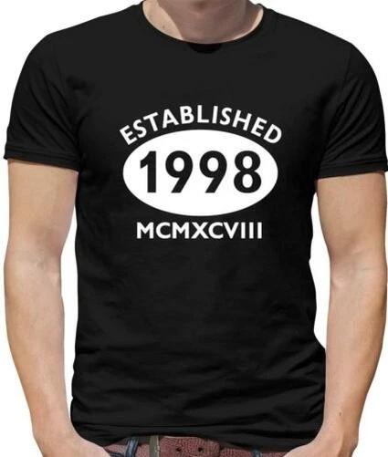 Roman Numerals Birthday 1998 Mens T-Shirt - 21st - 21 - birthday - Gift -Present L