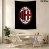 Ac Milan Crest Emblem Threepiece Set 1 Duvet Cover 2 Pillowcase Without Core Soft And Comfortable Christmas Birthday Gift