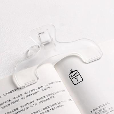 Transparent Plastic Book Clip Simple Reading Aid Fixed Book Page Holder Bookmark Creative Practical Note Holder Gift For Student