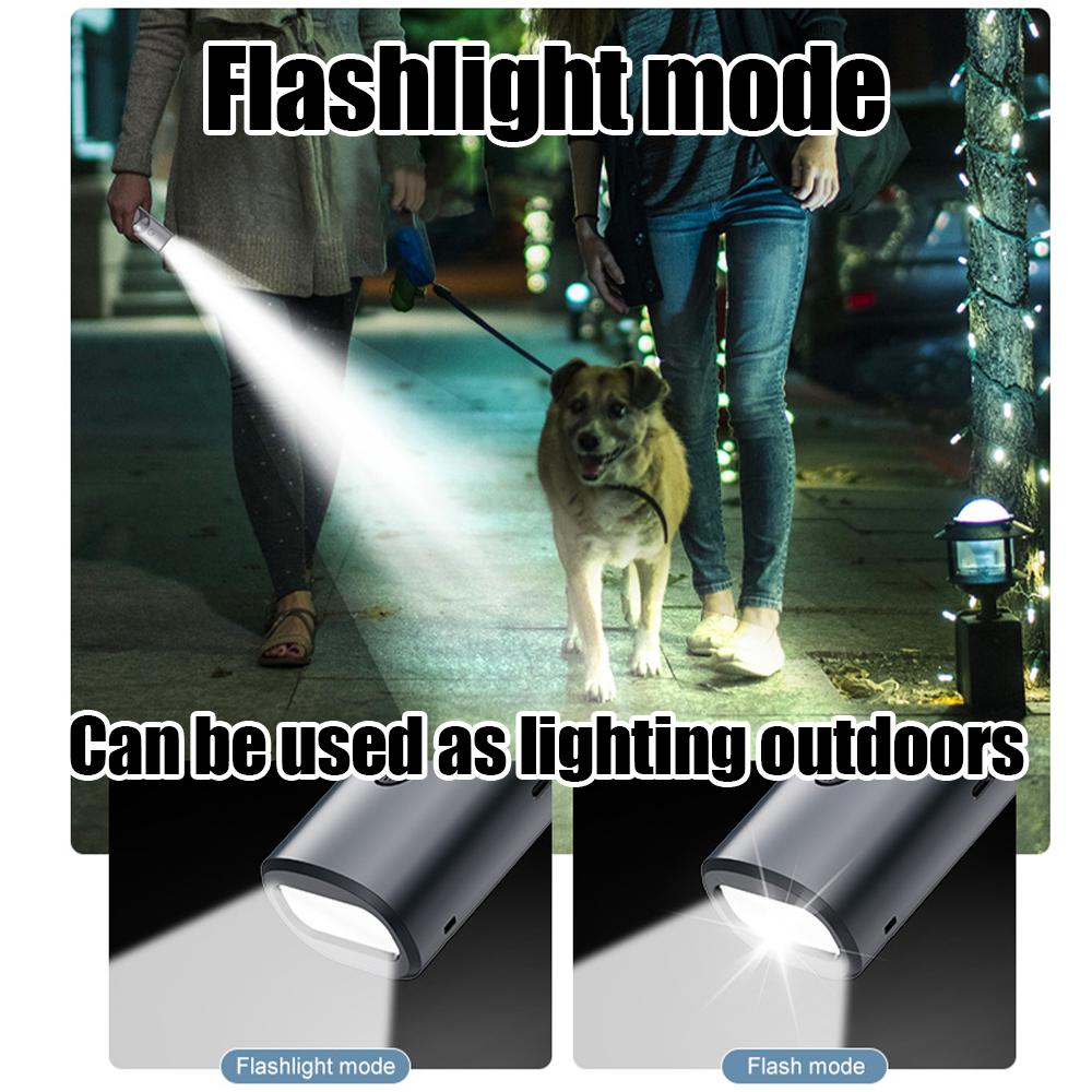New 3-Heads Dog Repeller Ultrasonic Deterrent with LED Flashlight Anti Barking Device Animals Pets Dog Trainer