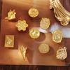 European-style Retro Sealing Wax Stamp Head Snowflake Wax Seal Stamp Polyshaped Head  Stamp