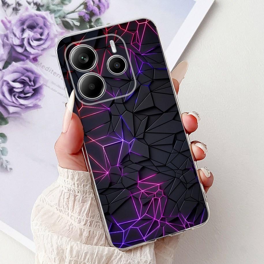 For Cover Xiaomi Redmi Note 14 4G Phone Case Luxury Marble Machine Soft Silicone Slim TPU Funda For Redmi Note 14 4G Note14 Capa