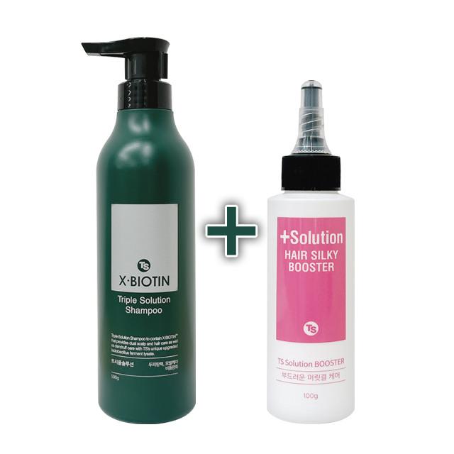 TSX Biotin Shampoo 500g + Silky Booster 100g