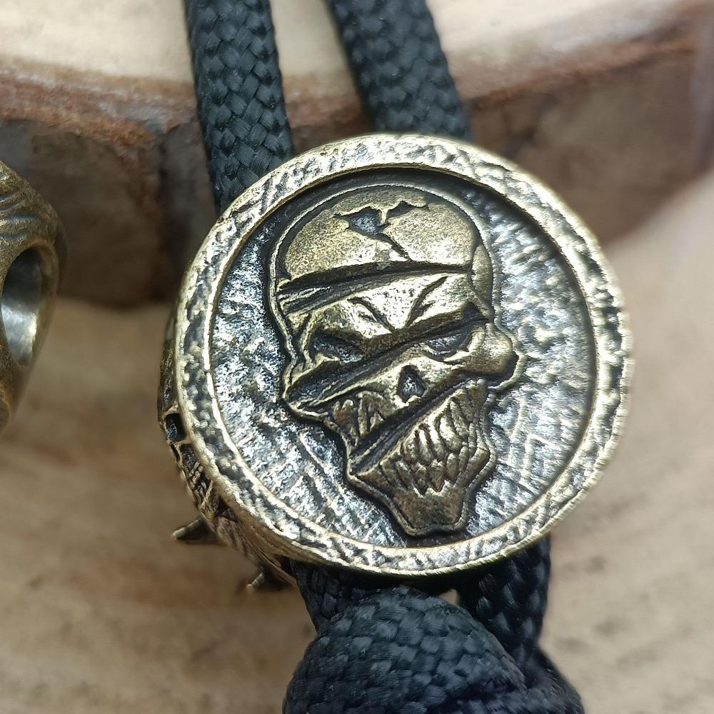Dragon Brass Knife Bead EDC DIY Paracord Pendant Jewelry Accessories Umbrella Rope Keychain Lanyard Hangings