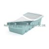 Silicone Ice Cube Tray with Lid: 4-Grid Frozen Soup & Food Storage Box