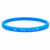 My Time Is Now Student  Couple Silicone Bracelet Sports Wrist Band