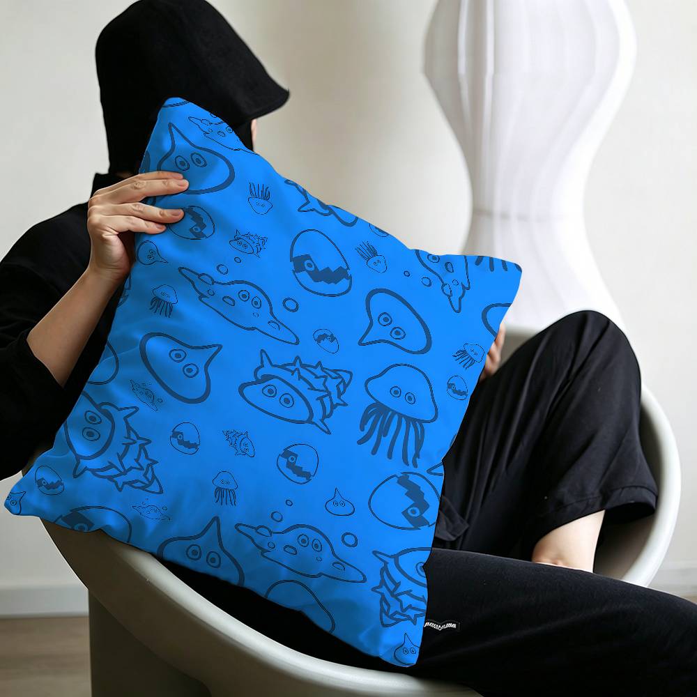 Dragon Quest Rocket Slime Personalized Pillow Cover Kids Bedroom Wild Party Decor Pillowcase Kid Birthday Shower Gift