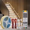 Kit de Bande LED 5M 10M 15M with Capteur de Mouvement pour Escaliers 24V COB Éclairage d'Escalier à Flux d'Eau pour Éclairage d'Intérieur d'Échelle de Couloir