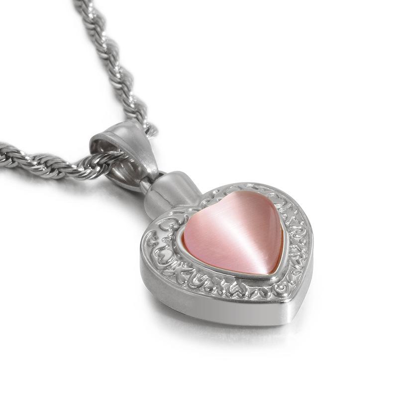 

Ожерелье-подвеска в форме сердца из нержавеющей стали с позолотой и цирконом для мужчин и женщин