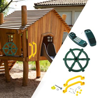 Outdoor Steering Wheel Creative Outdoor Swing Set Swing Set Accessory for Educational Gift Children Ages 3+ Interactive Learning