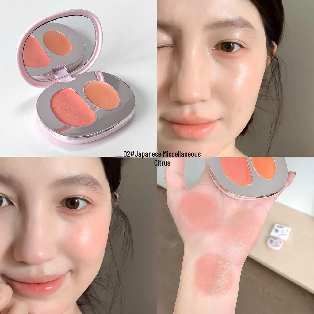 Kakashow Dewy Tipsy Blush Cream: Enhances Face, Brightens Complexion, Natural Contouring, Korean Style.