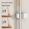 Bathroom Mop and Broom Suction Cup Wall Mount - Punch-Free, Space-Saving Holder and Organizer.