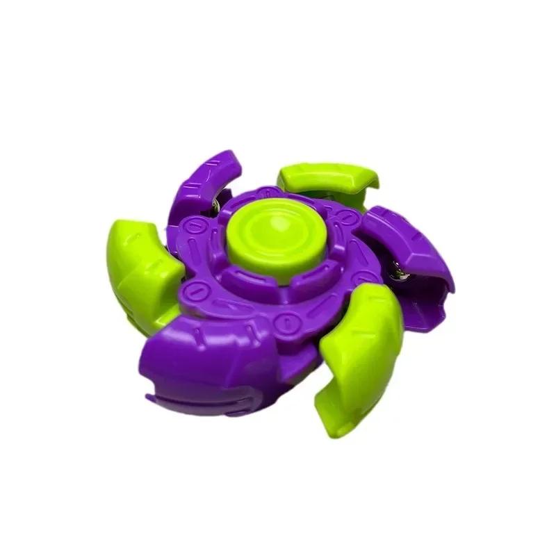 

Creative Retractable Irritable Stress Relief Spinner Kid s Toy for Anxiety Stress Relief Portable Fingertip Gyroscope фиолетовый