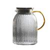 Wheat Ear Pattern Glass Cold Water Kettle High Borosilicate Glass Cold Water Kettle Household Large Capacity Juice Lemon Pot